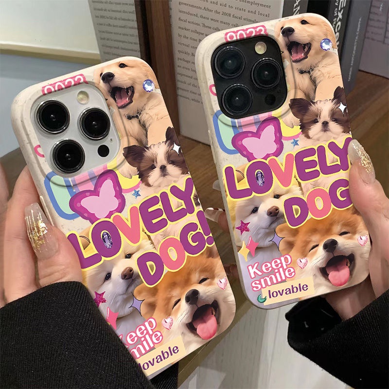 Ốp Điện Thoại Mềm Chống Sốc In Hình Chú Chó Dễ Thương Cho Iphone 13plus 14pro11 12 8 7 max