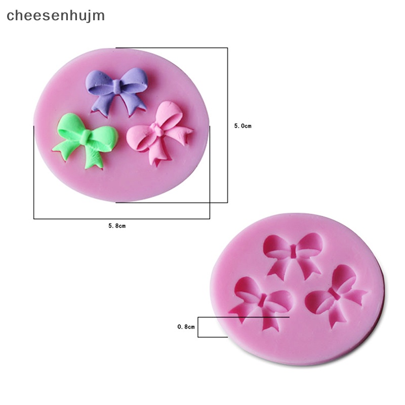 Khuôn Silicone Làm Bánh Hình Nơ 3D Độc Đáo