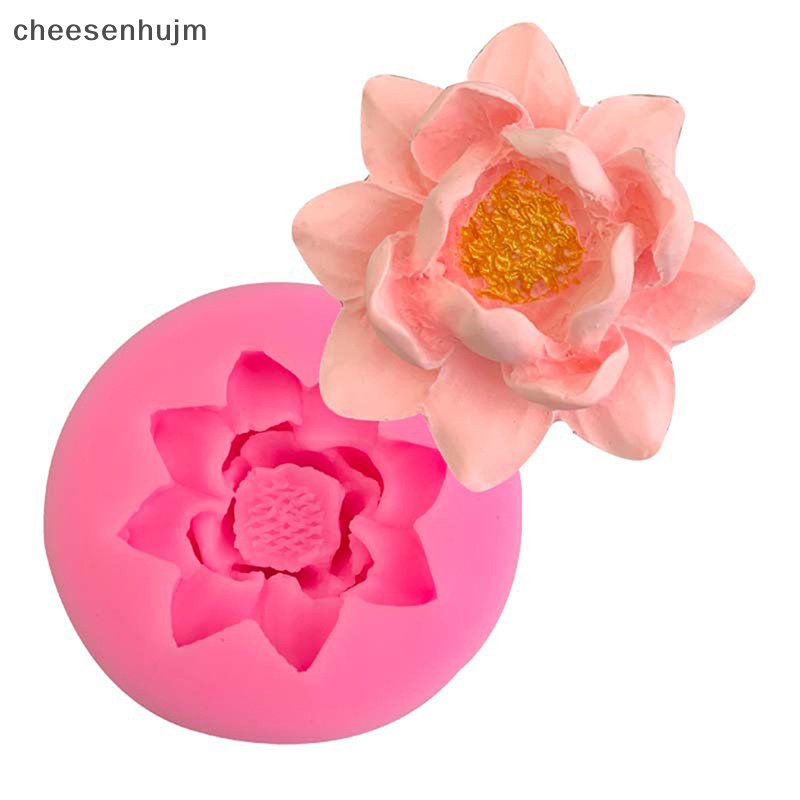 1 Khuôn Làm Bánh / Sô Cô La / Bánh Cupcake Hình Hoa Sen Bằng Silicone DIY