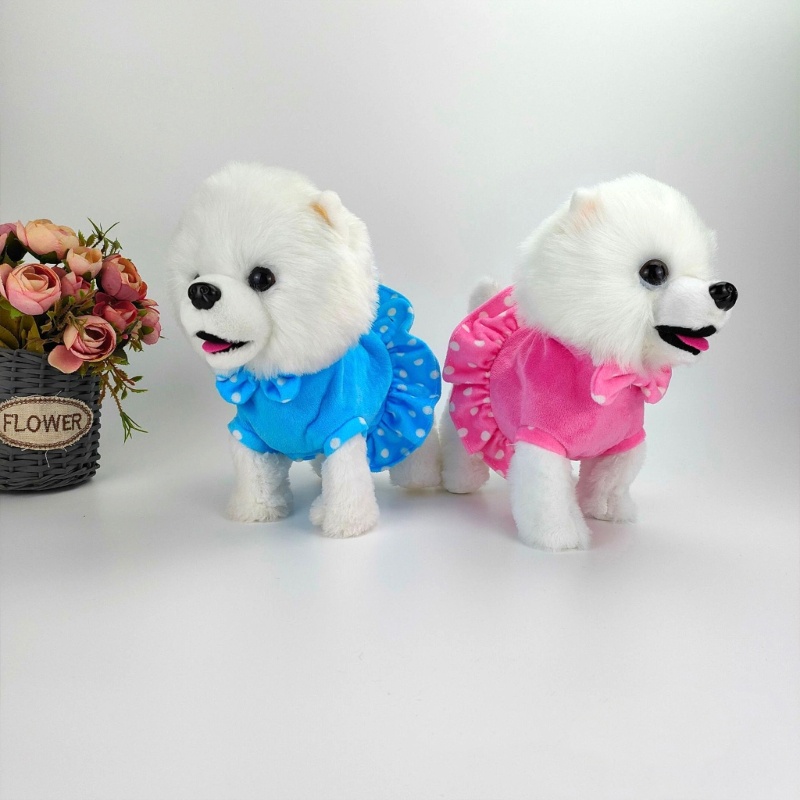 Thú Nhồi Bông Đồ Chơi Điện Tử Có Nhạc Và Dây Dắt Dành Cho Cún Cưng