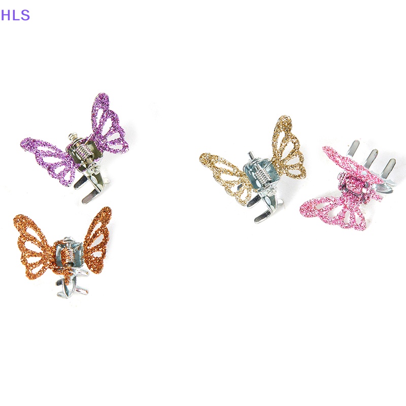 Set 2 Kẹp Tóc Càng Cua Nhỏ Hình Bướm Dễ Thương Thời Trang Cho Nữ