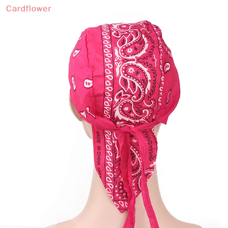 < Cardflower > Khăn Trùm Đầu Bandana Bằng Cotton Phong Cách Cướp Biển Hip hop Mới Dành Cho Nam Và Nữ