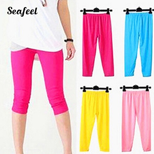 Quần Lửng Ôm Dáng Màu Sắc Kẹo Ngọt Dành Cho Nữ Tập Yoga Chạy Bộ