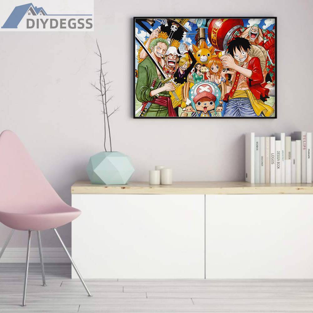 Toàn Bộ Bộ Tranh Thêu Chữ Thập 11CT Hình One Piece