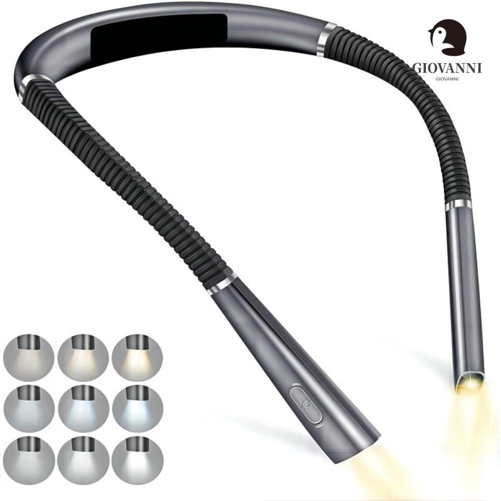 Giovanni Đèn Đọc Sách 3 Màu Đeo Cổ Không Bước Linh Hoạt Sạc USB