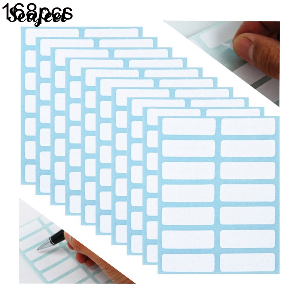 Set 168 Nhãn Dán Ghi Tên Tự Dính Tiện Dụng Cho Học Sinh / Văn Phòng