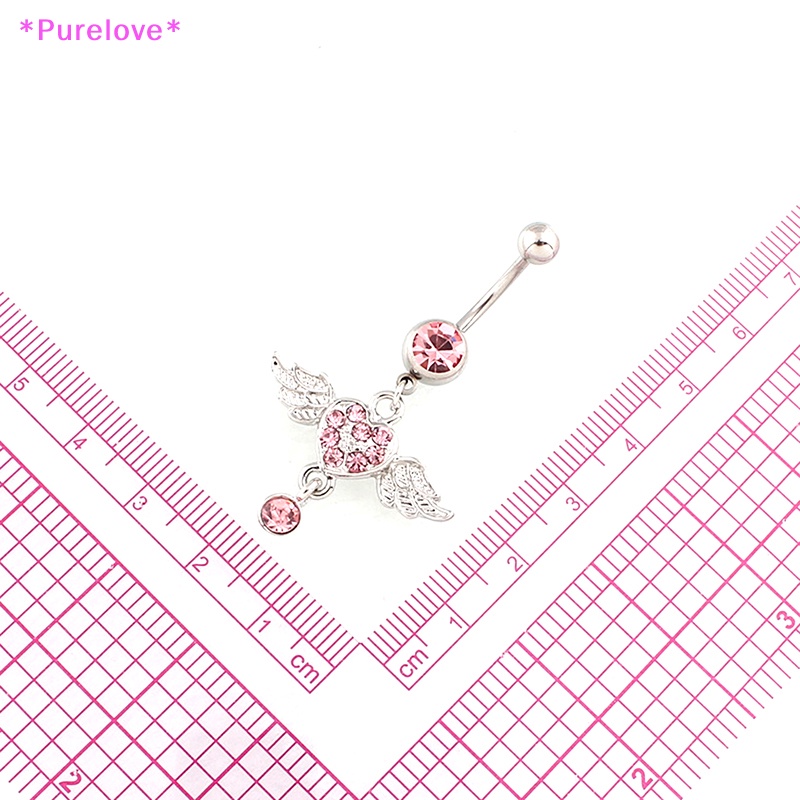 Khuyên Rốn Hình Đôi Cánh Đính Đá Pha Lê Thời Trang Cho Nữ Mới