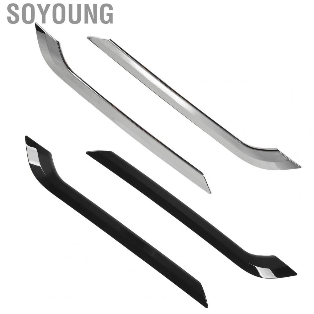 Soyoung Rear Fog Light Eyebrow Trim Cover  Decoration Lamp Stable and Firm Vogue Appearance for Model Y 2020-2023