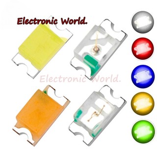 Set 100 đèn led diode 0603 smd ánh sáng trắng / đỏ / xanh lá / vàng / hồng / rgb micro 3v smt