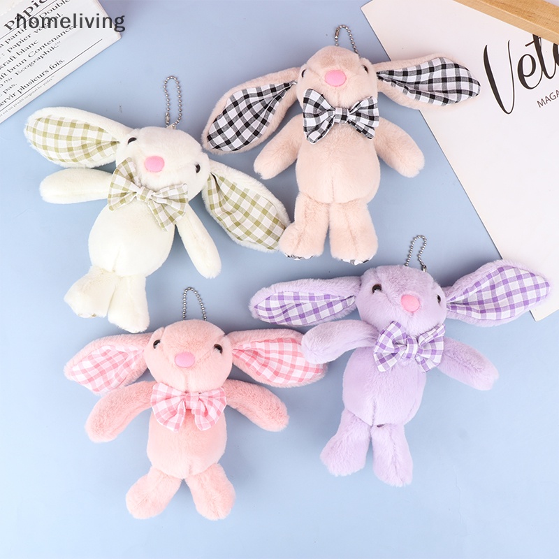 Móc Khóa Thỏ Nhồi Bông Mềm Mại Dễ Thương