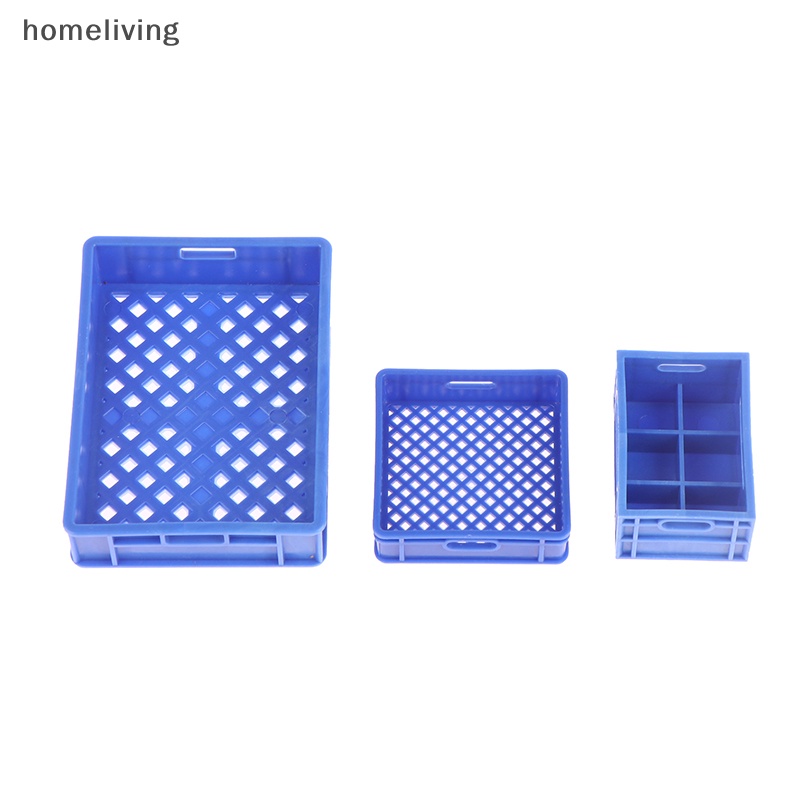 Bộ 3 Giỏ Đan Tay Bằng Nhựa Dùng Đựng Rau Củ Quả Trang Trí Nhà Búp Bê