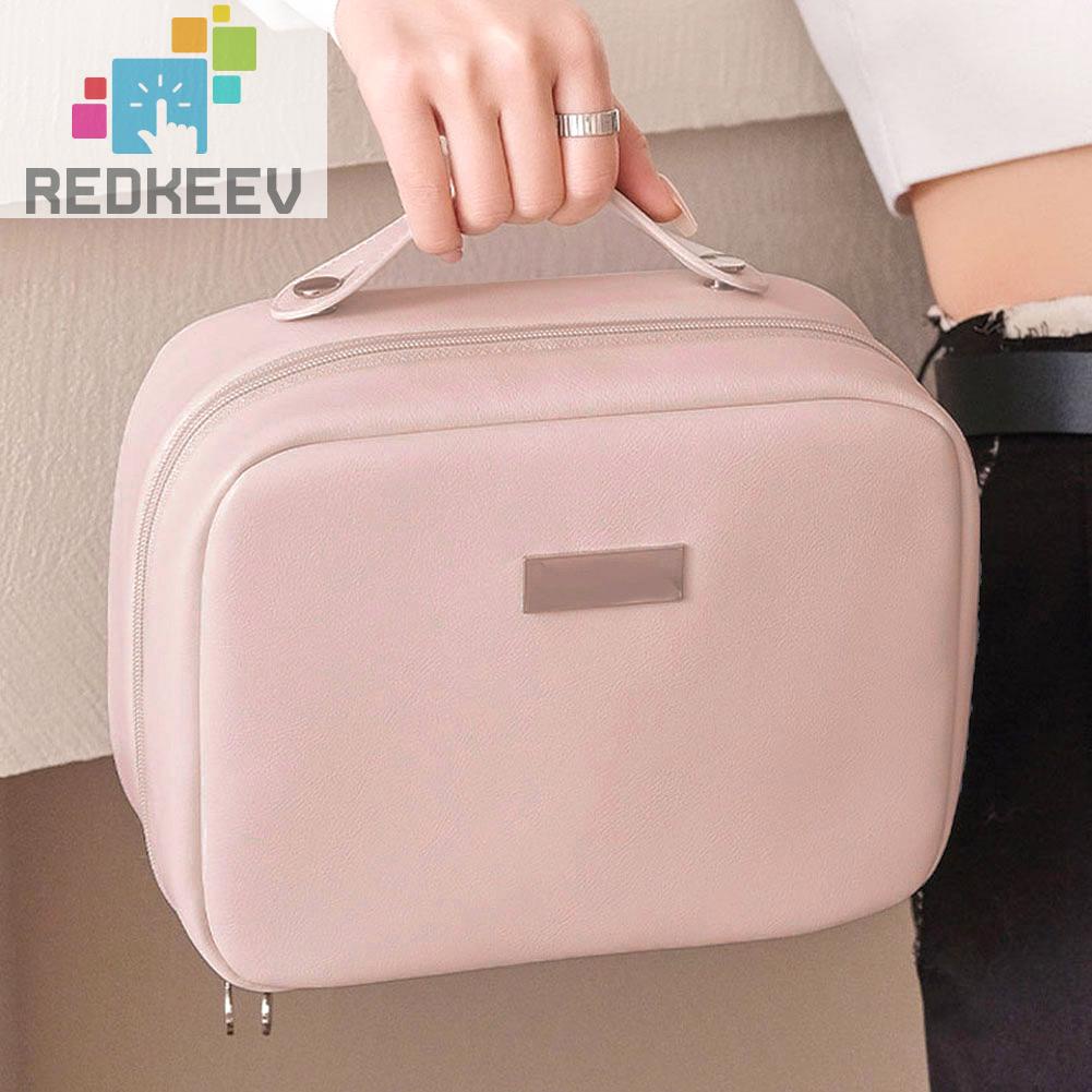 Túi Da PU Đựng Mỹ Phẩm Sức Chứa Lớn Tiện Dụng Cho Nữ