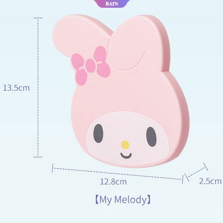 SANRIO Khuôn Làm Đá Viên Bằng Nhựa PP Hình Cô Gái Hoạt Hình 3D DIY Có Thể Tái Sử Dụng