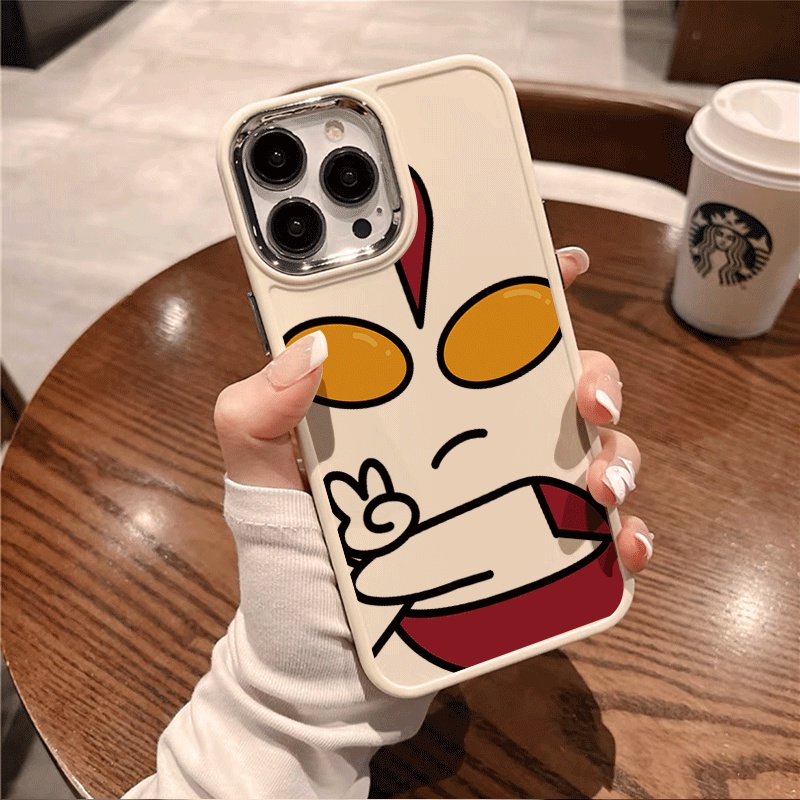 Ốp Điện Thoại Kim Loại In Hoạt Hình Biye Cho IPhone 7 7Plus 8 8Plus XS XR 11 12 13 14 Pro Plus Promax