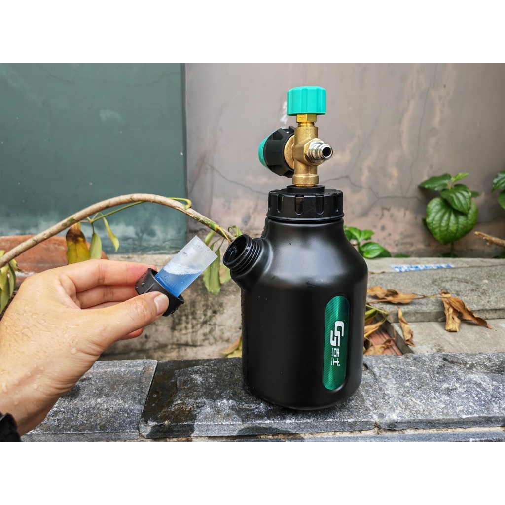 Bình Phun Tạo Bọt Tuyết Chính Hãng GS G-T019A (Nội Địa Trung) Có Van Tiện Lợi 1L Tặng Quà 3 Món