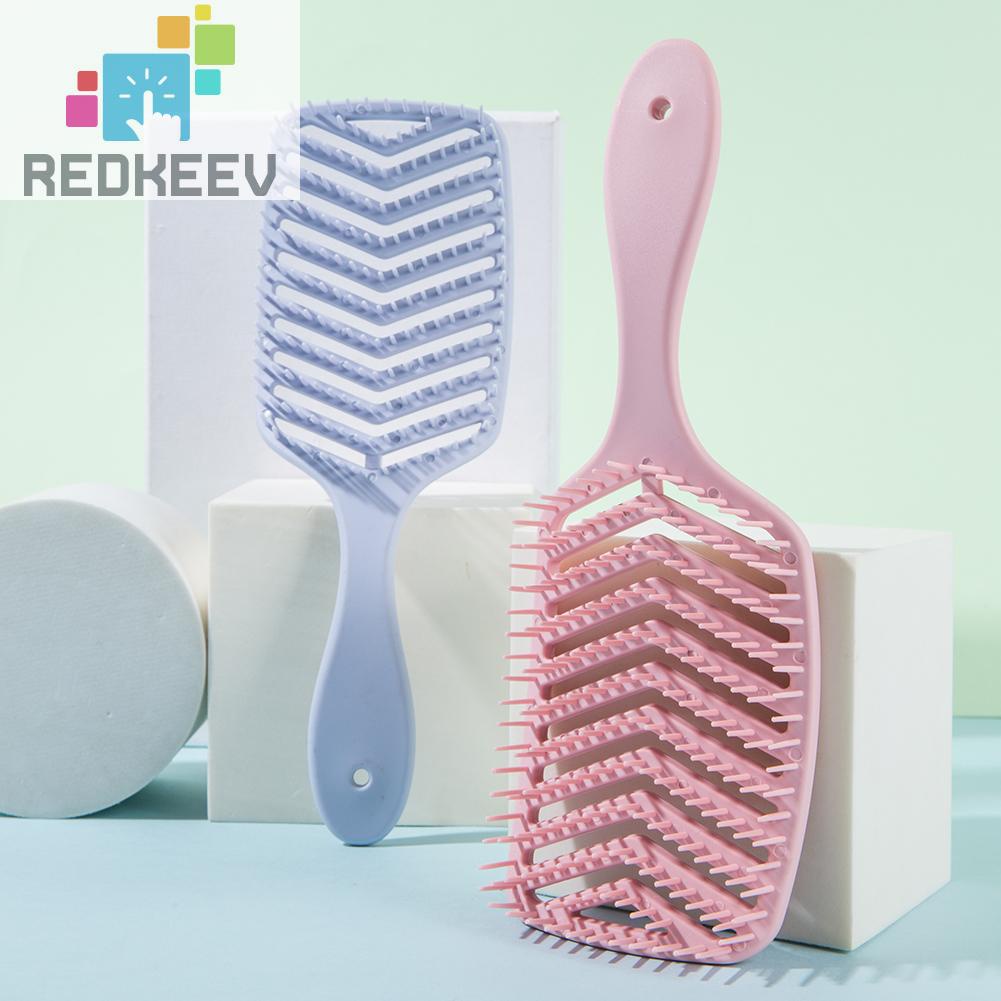 Lược Chải Tóc Hình Chữ V Chống Mòn Thiết Kế Rỗng Chuyên Dụng Cho Salon