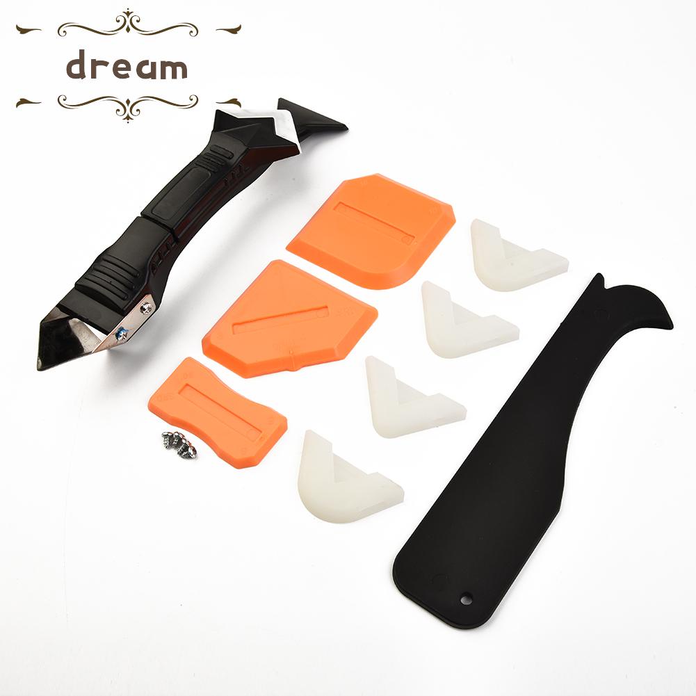 【DREAMLIFE】Scraper Sealant Silicone Stainless Steel Tool 3in1 Caulking Scraper 10pcs