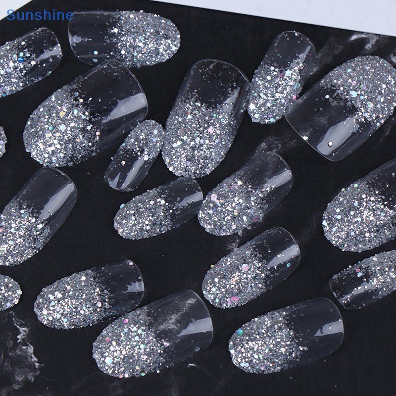 Set 24 Móng Tay Giả Bằng Acrylic Thời Trang