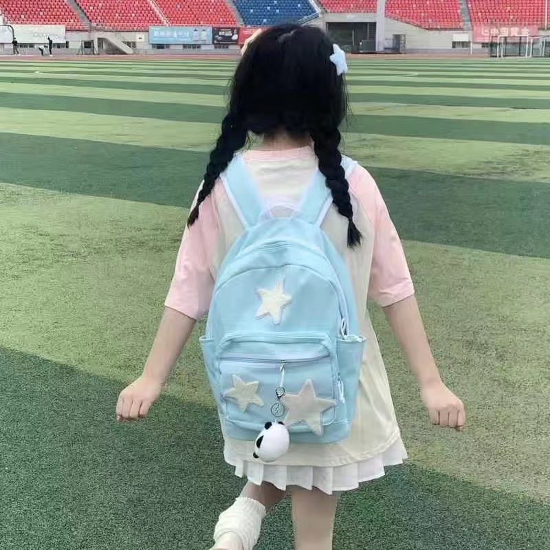 Balo Đi Học Họa Tiết Ngôi Sao Năm Cánh Dễ Thương Chất Lượng Cao