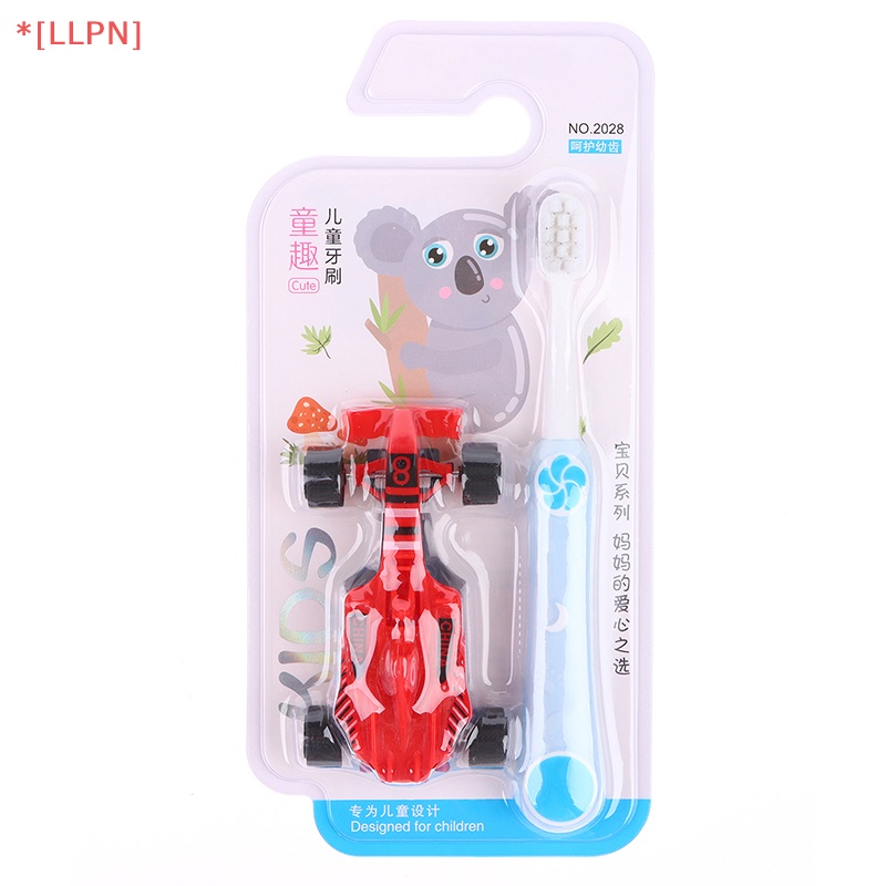 Bàn Chải Đánh Răng Lông Mềm Hình Hoạt Hình Màu Sắc Ngẫu Nhiên Cho Bé Trai