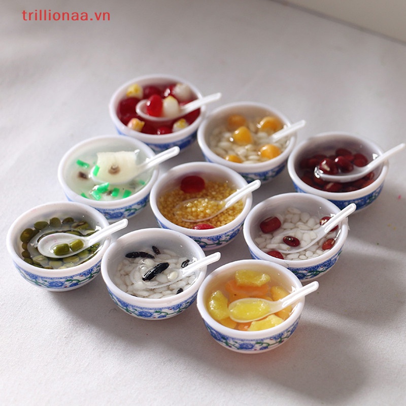 Bát Ăn Tráng Miệng Mini Tỉ Lệ 1: 6 Cho Nhà Búp Bê