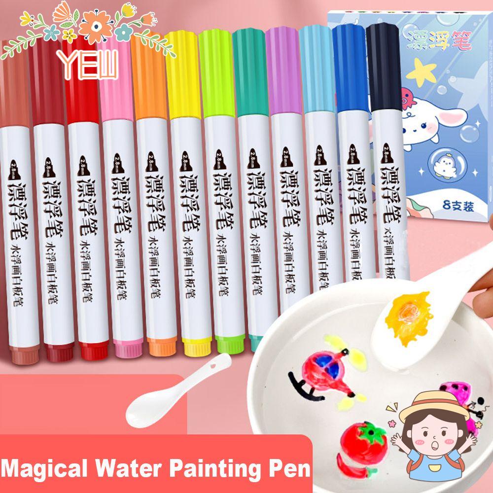 Set 4 / 8 / 12 Bút Lông Vẽ Màu Nước Bằng Sứ Kèm Muỗng Tiện Dụng