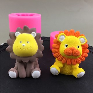 Khuôn Silicone Làm Bánh Hình Sư Tử 3D Độc Đáo