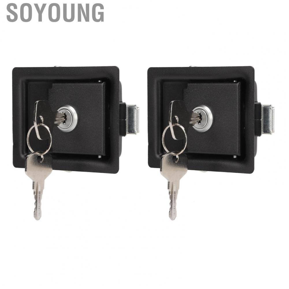 Soyoung Cabinet Door Lock Easy To Install Wear Resistant Deformation Proof Durable  Aging Embedded Panel for Ships