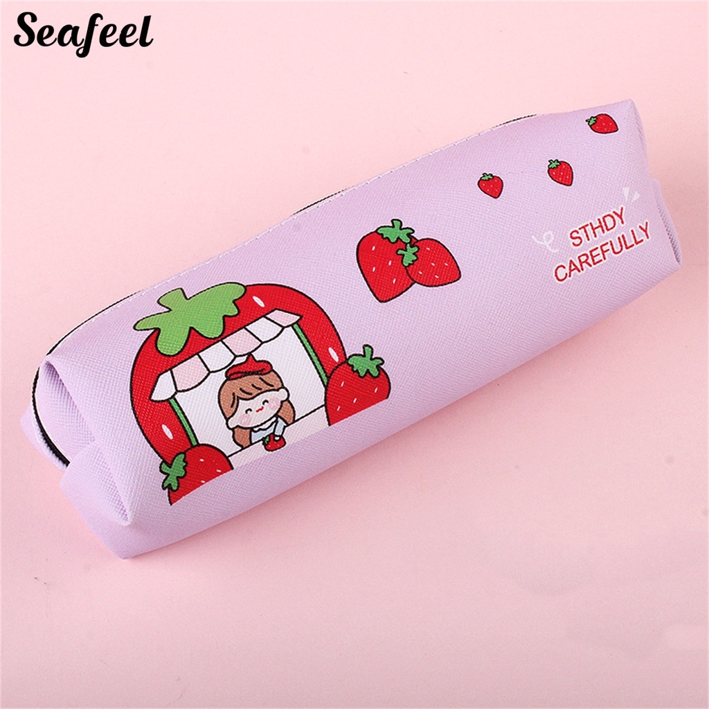 Túi Đựng Bút Bằng Vải Chống Nước Sức Chứa Lớn Trang Trí Đa Ứng Dụng