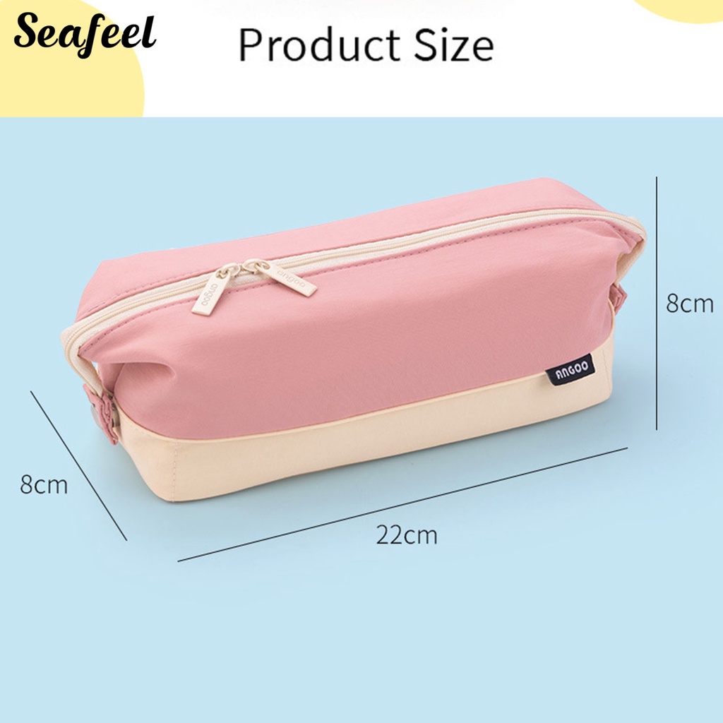 Túi Đựng Bút Đa Năng Sức Chứa Lớn Có Khóa Kéo Nhiều Màu Sắc Phù Hợp Cho Học Sinh