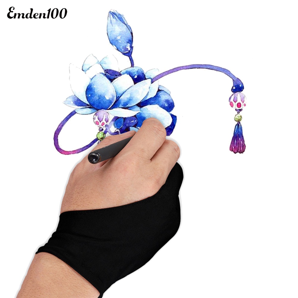 1 Găng Tay Hai Ngón Chống Bám Bẩn Cho Họa Sĩ Vẽ Tranh / Máy Tính Bảng