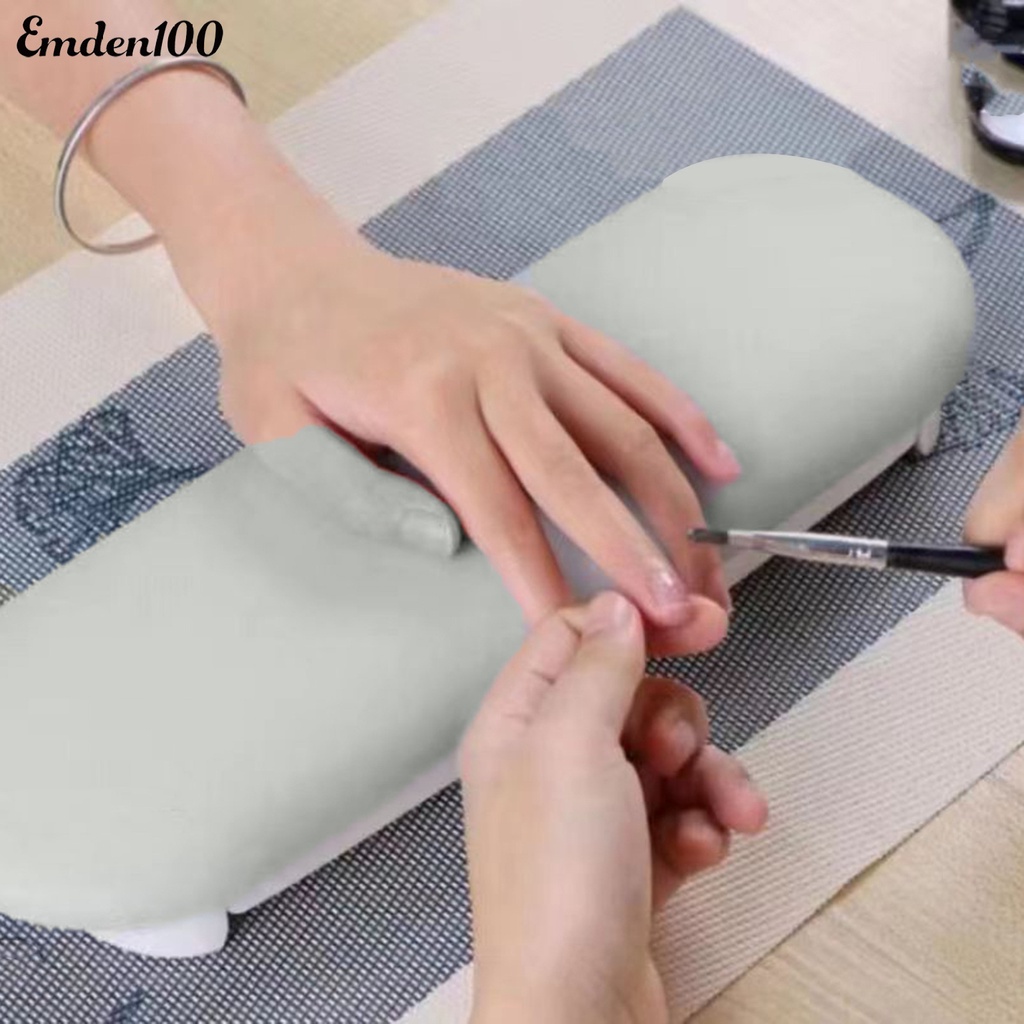 Đệm Kê Tay Bằng Da Giả Có Thể Điều Chỉnh Chiều Cao Cho Salon Làm Móng