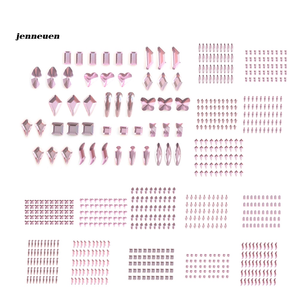 Bộ 50 Phụ Kiện Trang Trí Móng Tay 3D Gọn Nhẹ Đa Năng