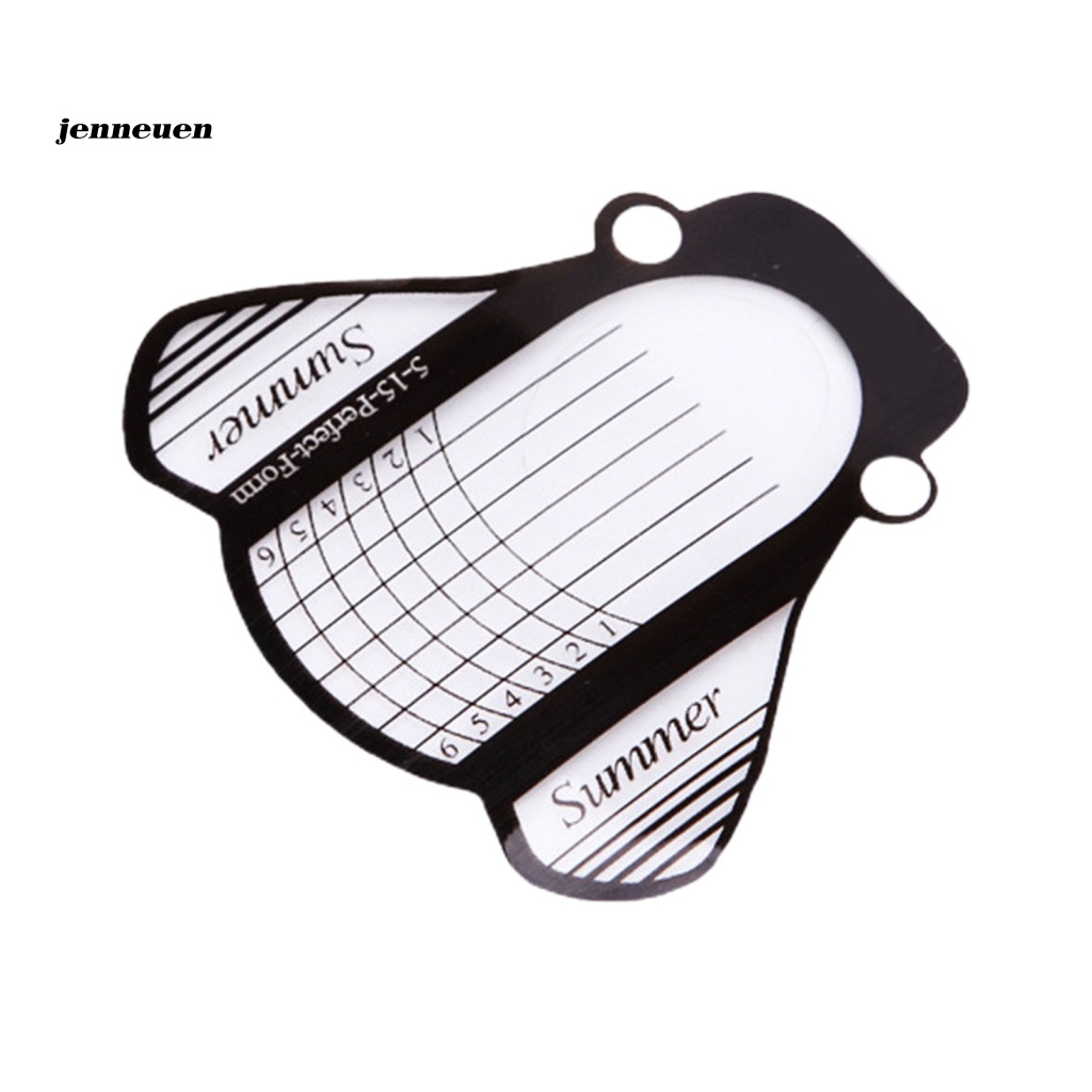 Bộ 50 Miếng Dán Nối Dài Móng Tay An Toàn Hình Dạng Sáng Tạo DIY