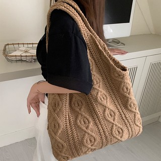 Túi xách đan len thời trang vintage cho nữ
