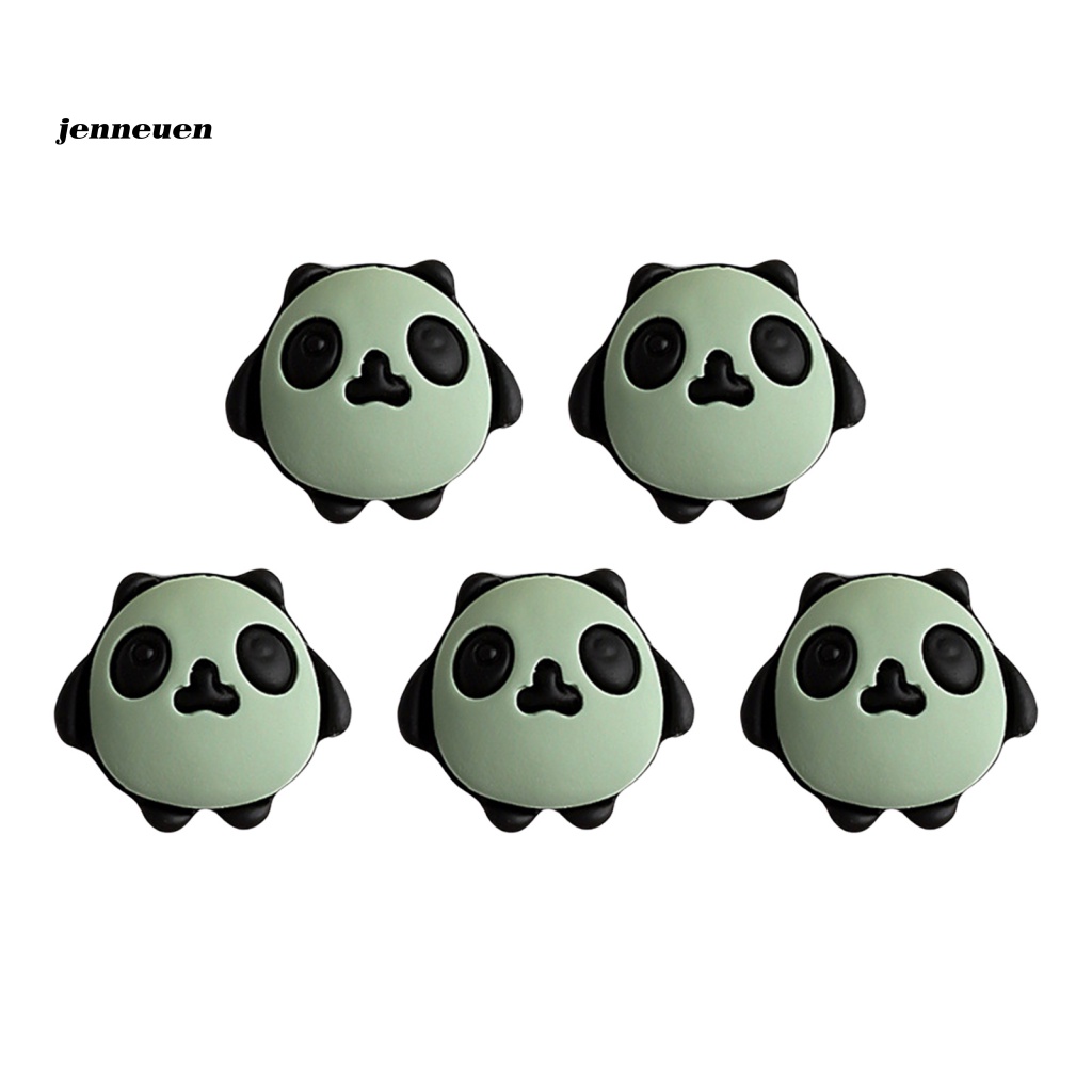 Set 5 Phụ Kiện Trang Trí Móng Tay Hình Bánh Macaroon Gấu Trúc Không Phai Màu