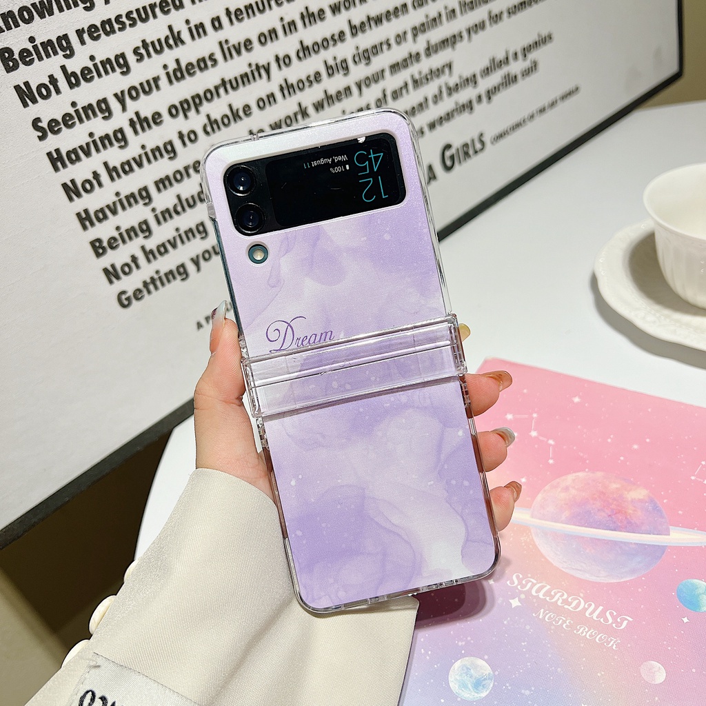 Ốp Điện Thoại Nắp Lật Thanh Lịch Cho Samsung Z Flip4 Z Flip3 Purity Samsung Galaxy Z Flip 4 Z Flip 3