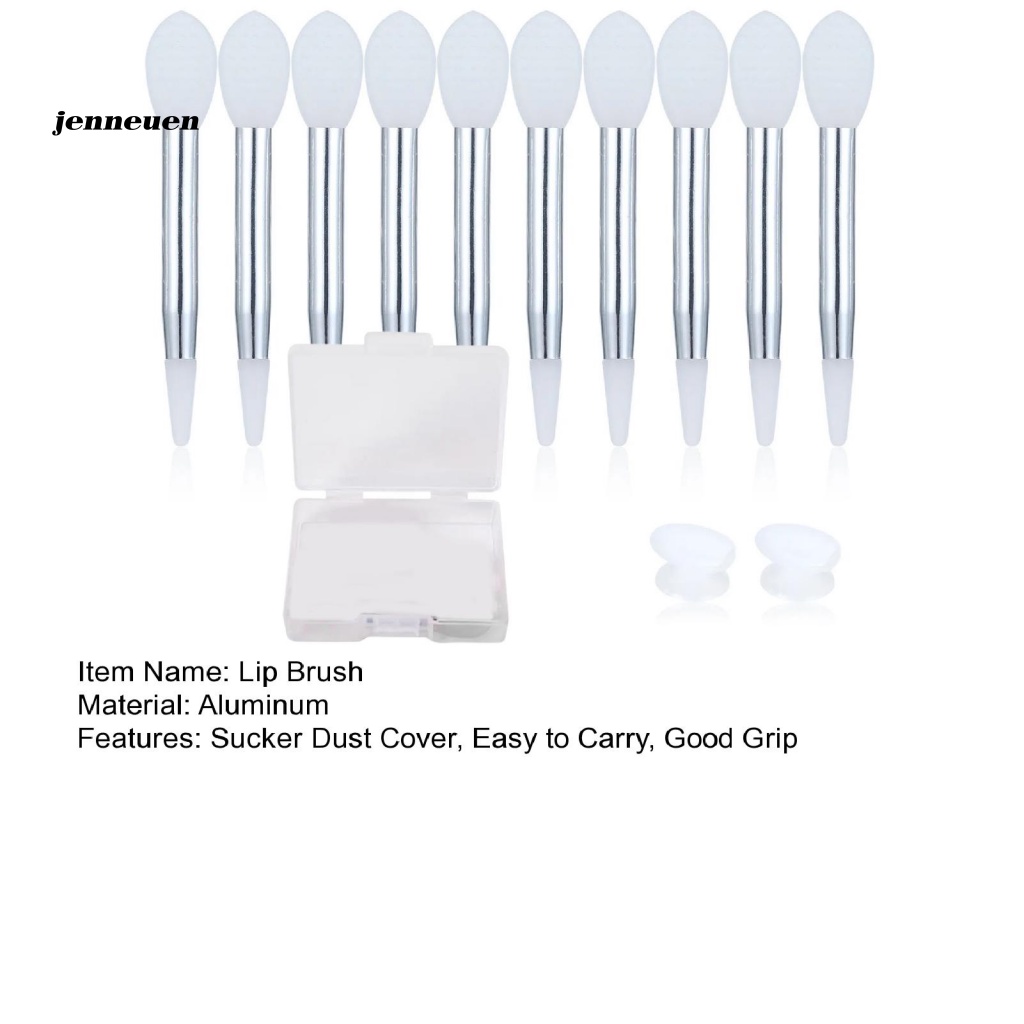 Set 10 Cọ Tô Son Môi Trang Điểm Có Thể Tái Sử Dụng