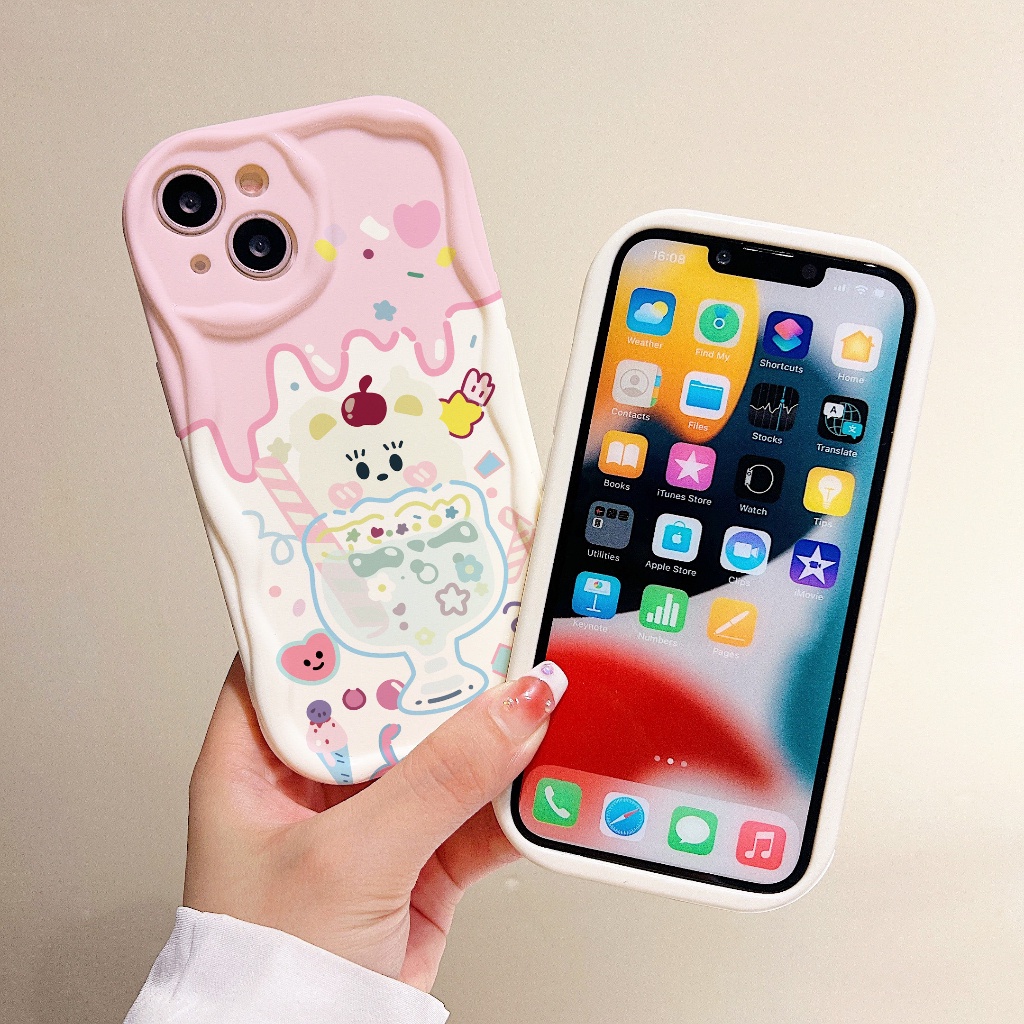 Ốp Điện Thoại Mềm Chống Rơi Hình Cây Kem Cho iPhone 7plus 11 12 14Promax 13 6s plus xr xsmax 7 / 8 6 11promax 8plus 12Pro 13Promax