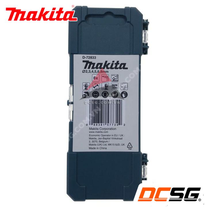 Bộ mũi khoan kim loại Hss-Tin loại kinh tế Makita D-72833  | DCSG
