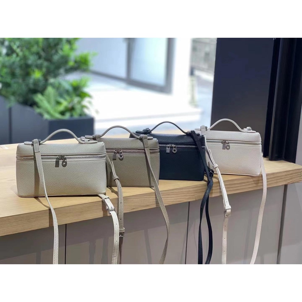 Túi Xách Da Bò Đựng Hộp Cơm Trưa Thiết Kế Đơn Giản Thời Trang Cho Nữ