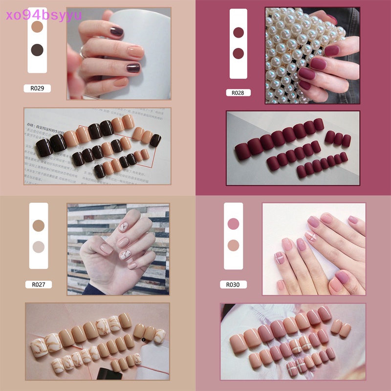 Set 24 Móng Tay Giả Xo94Bsyu Có Thể Tháo Rời Được