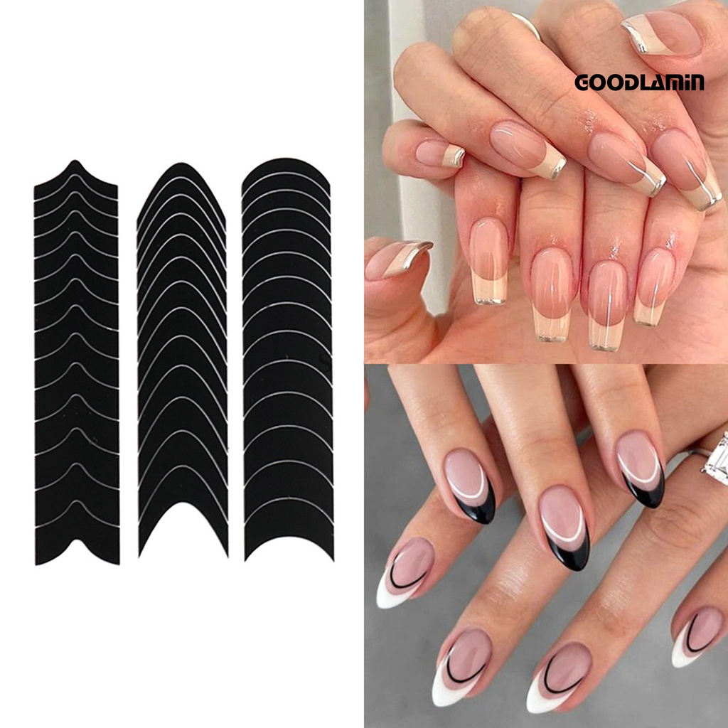 Set 6 Miếng Dán Đường Viền Trang Trí Móng Tay Nghệ Thuật