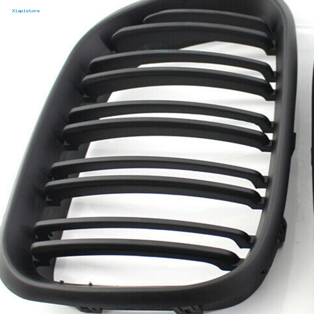 [Xiapistore] 2 Lưới Tản Nhiệt Trước Hai Đường Kẻ Trái Phải Màu Đen Nhám 51138250052 51138250051 Phụ Kiện Chuyên Dụng Dành Cho BMW X5 Series E53 99-03