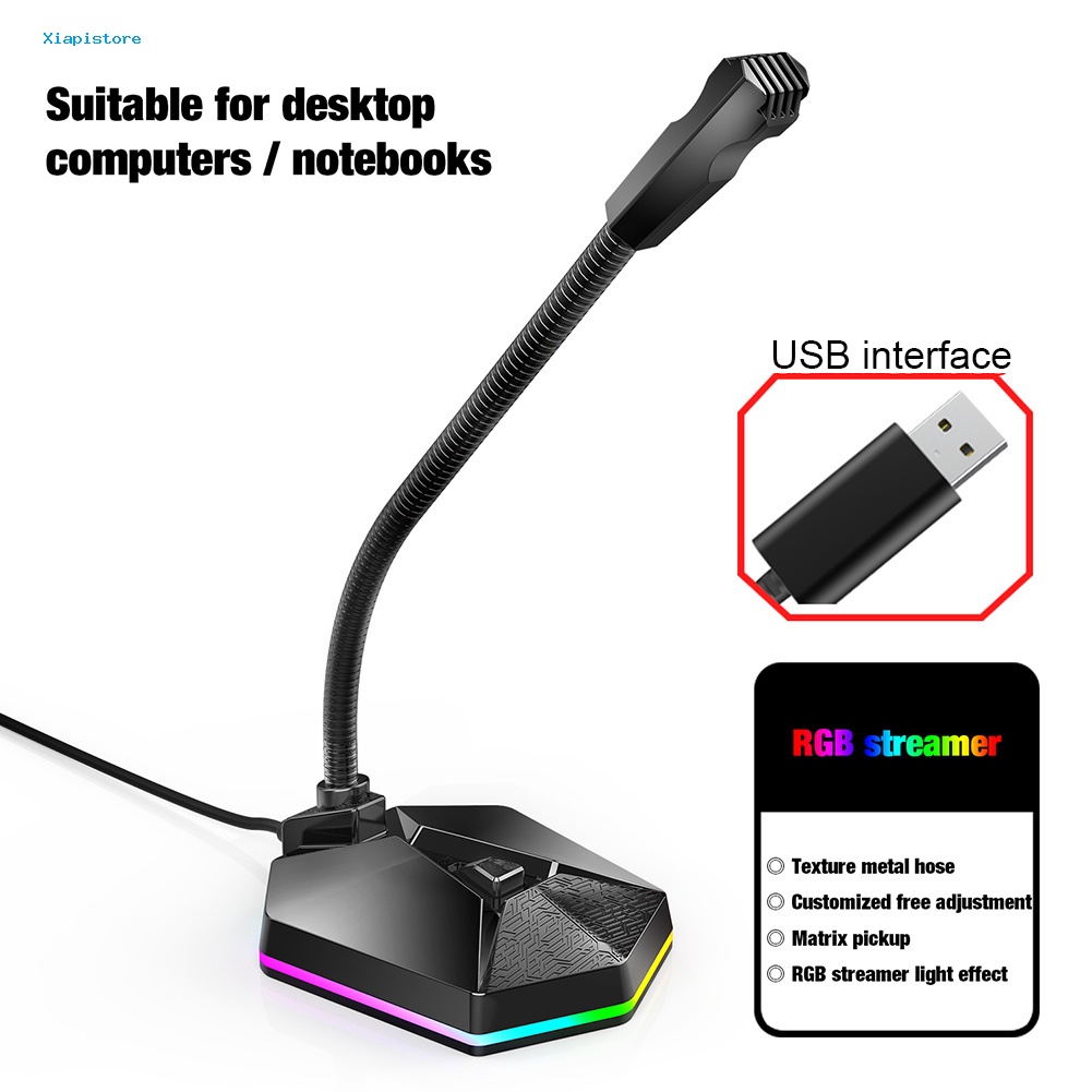Micro Để Bàn TSP201 Có Đèn RGB Cổng USB Cho PC