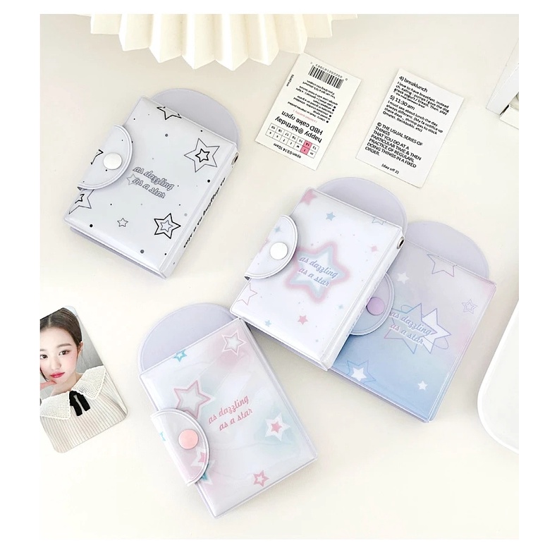 Ví Đựng Ảnh 3 inch JP6VN Họa Tiết Ngôi Sao Kawaii Xinh Xắn