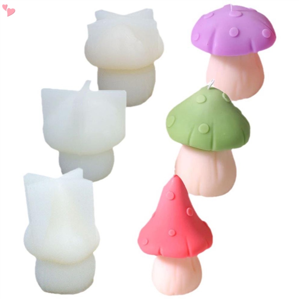 Khuôn Silicone Làm Nến Tạo Hình Cây Nấm 3D Độc Đáo Tiện Dụng
