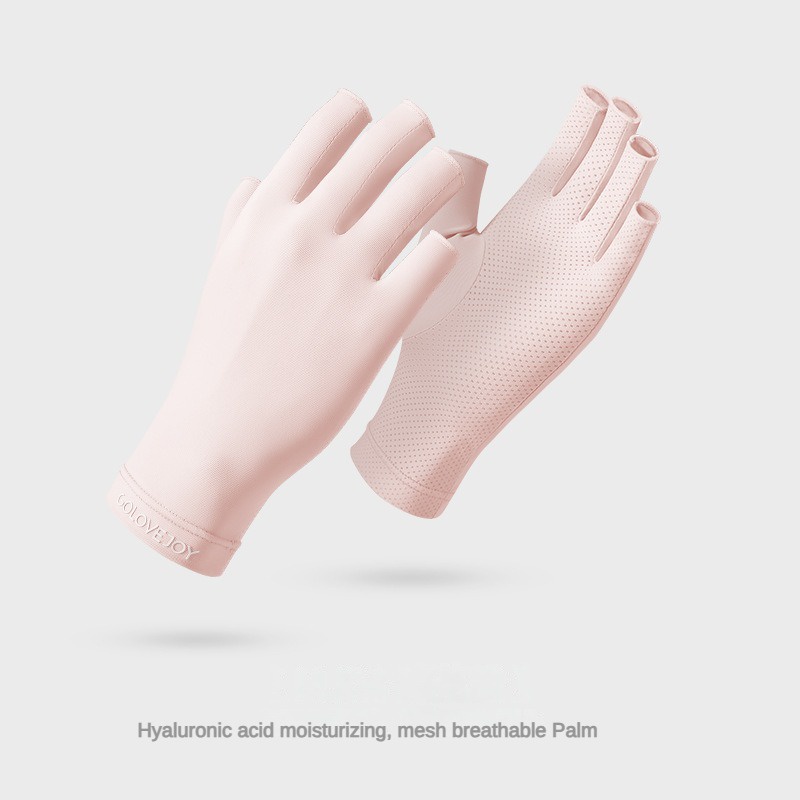 Găng Tay Lái Xe Chống Tia UV Chống Trượt Thoáng Khí