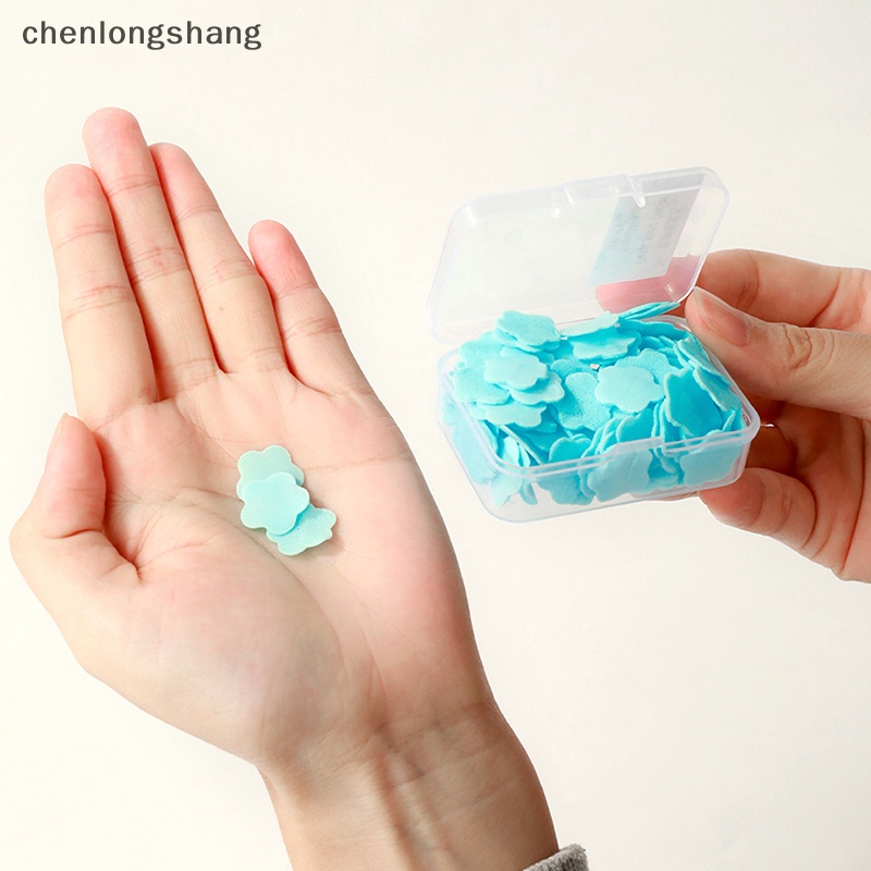 1 Hộp Giấy Xà Phòng Rửa Tay chenlongshang Làm Sạch Da Tay Có Mùi Thơm