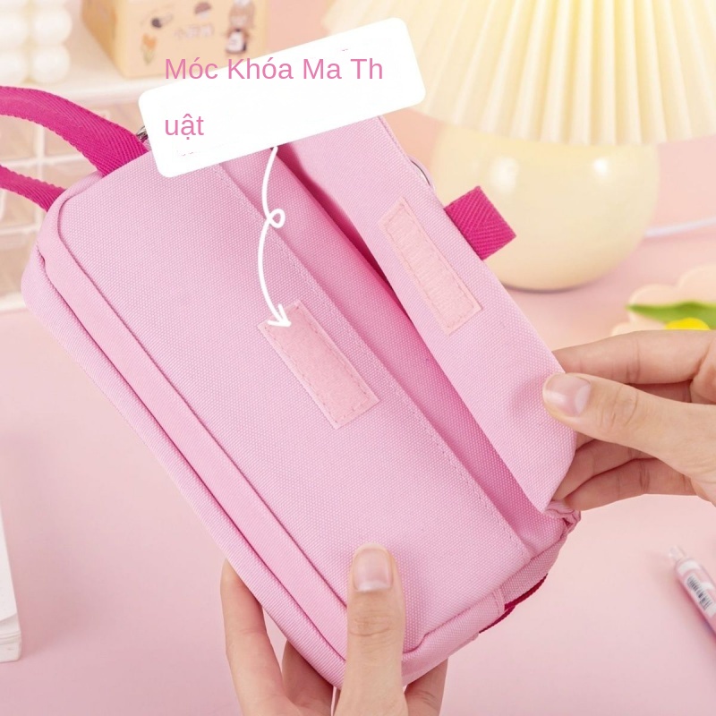 Túi Đựng Bút Hình Chú Gấu Và Dâu Tây Cỡ Lớn Phong Cách Mới 2023